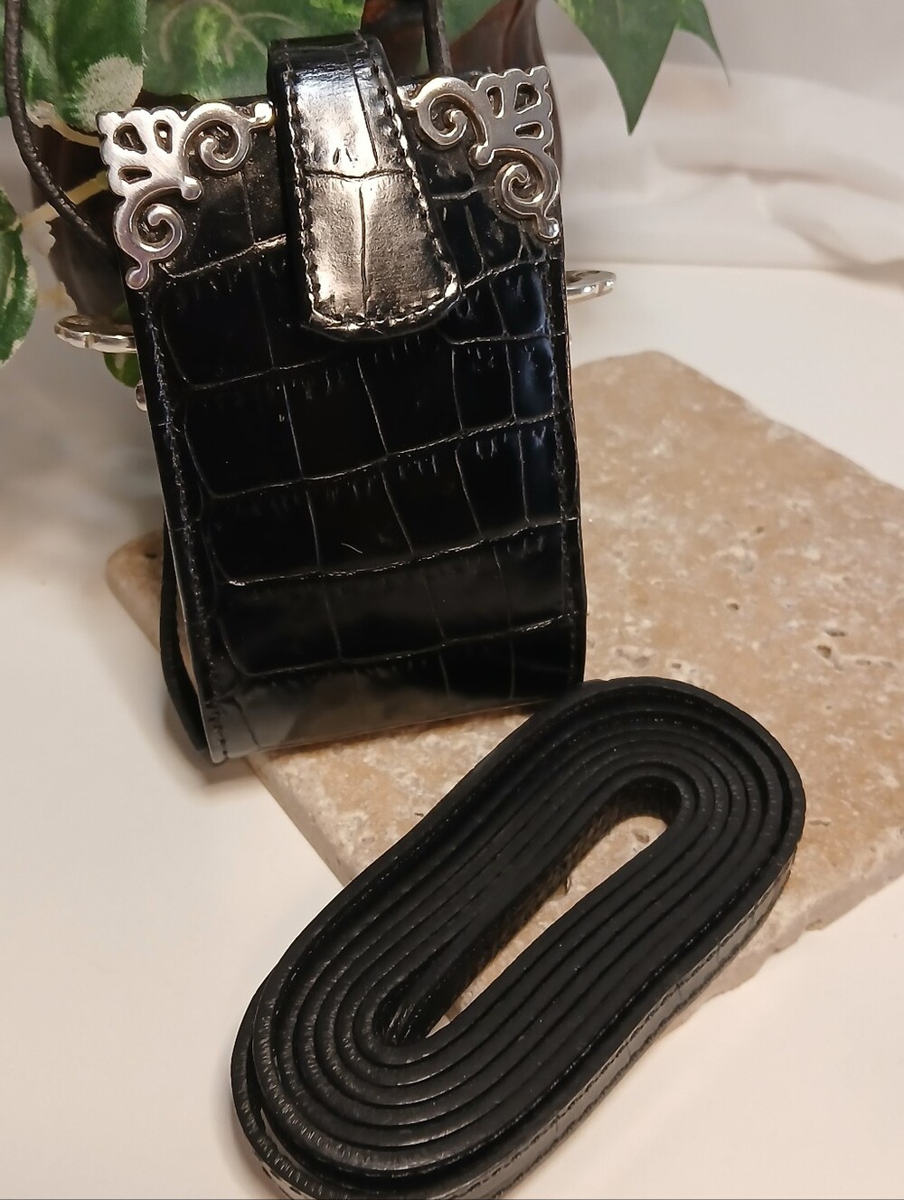 Vintage BRIGHTON Mini Cell Phone Holder, Credit Card case or Organizer